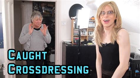 caught crossdresser|Caught crossdressing by mom .